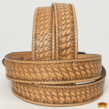 HILASON Western Genuine Leather Belt for Men Women Cowboy Cowgirl Handmade Unisex Full Grain Heavy Duty Tooled Belt for Jeans